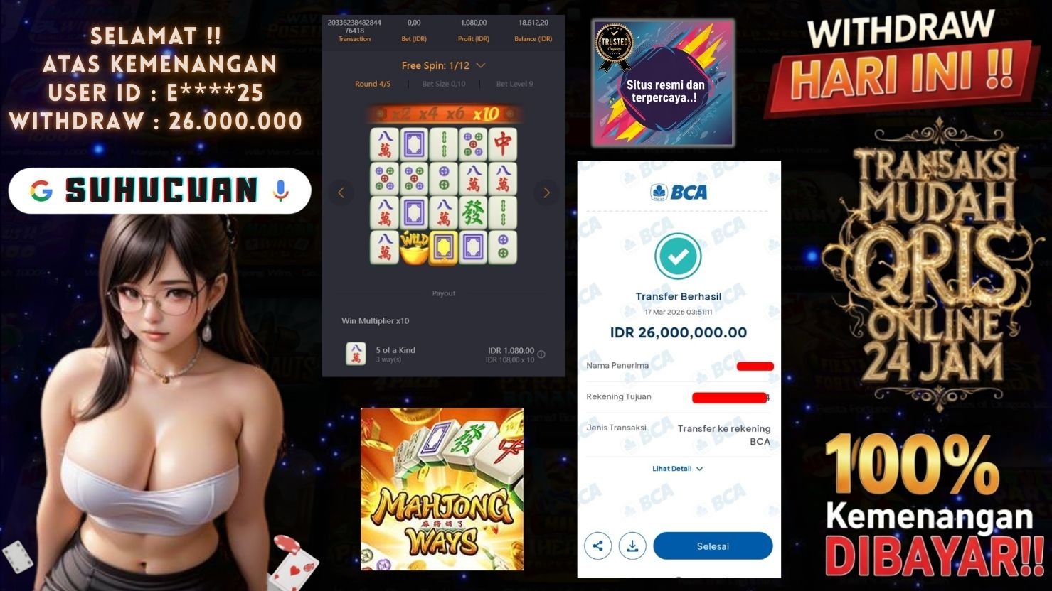 SUHUCUAN JACKPOT SLOT MAHJONG WAYS